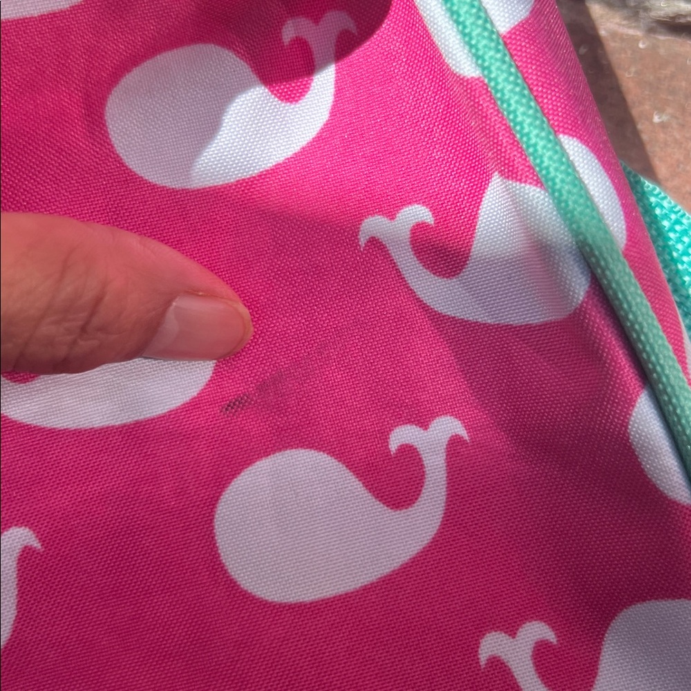 Pink and White Whale Print Duffel Bag‎ “GRAMMIE” - Picture 15 of 15